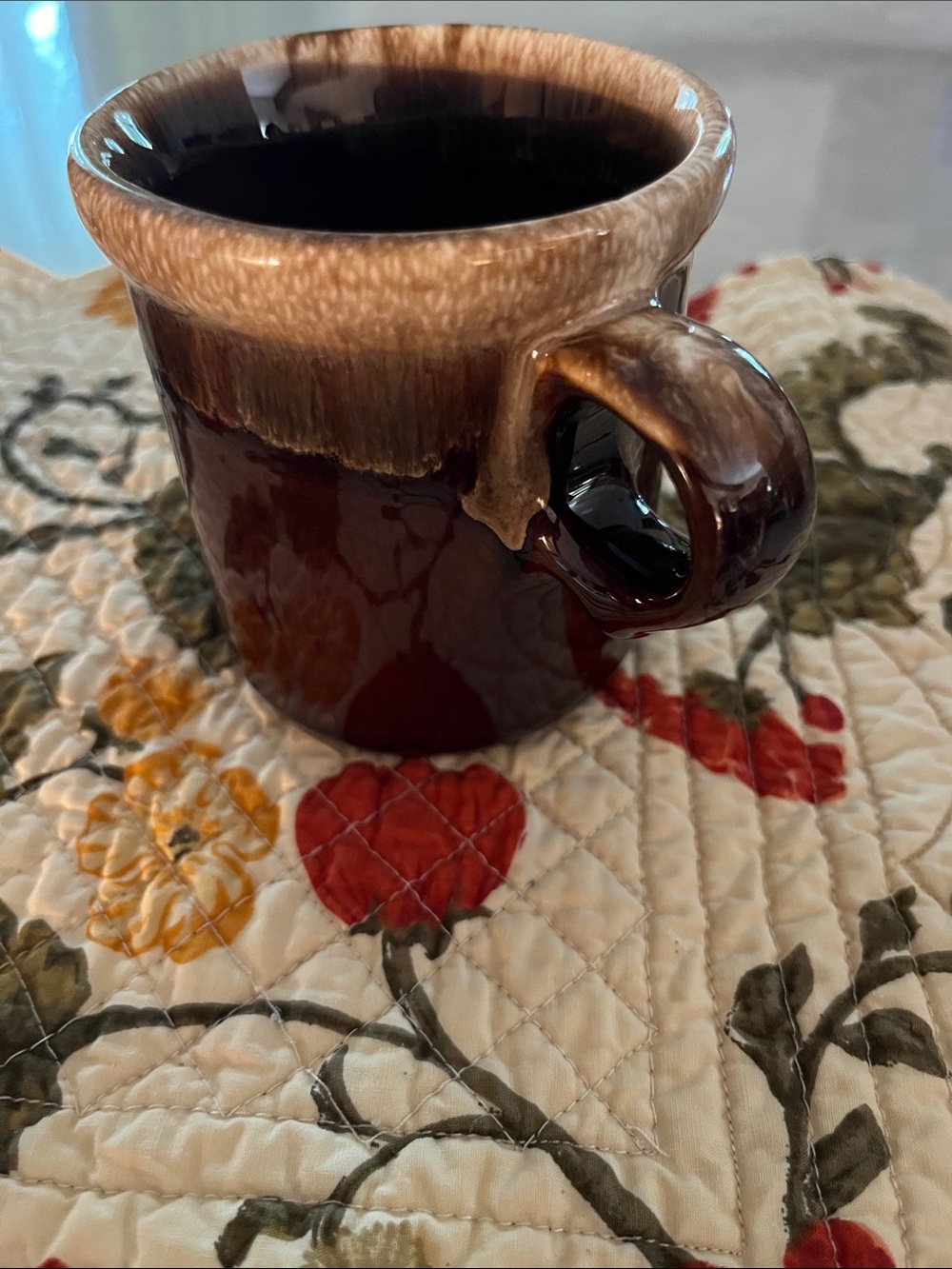 Vintage McCoy Brown Drip Glaze Mugs set of 2 Cups tea coffee USA - Picture 4 of 6